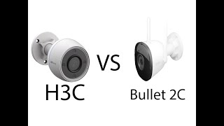 Unboxing and Review EZVIZ 2MP H3C 2MP Outdoor WIFI Security Camera versus IMOU Bullet 2 URDU HINDI [upl. by Fulton195]