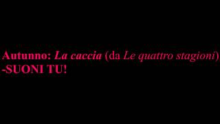 Autunno La caccia da le quattro stagioni di Vivaldi  SUONI TU base suonasubito  spartito [upl. by Kinson974]