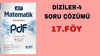 Eğitim Vadisi AYT Mat Pdf Föy17 Diziler4 Soru Çözümü [upl. by Fari110]