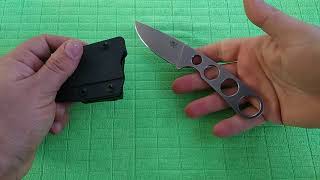 IZULA KILLER Sanrenmu 7130 Small EDC Fixed Blade Knife [upl. by Annoyi]