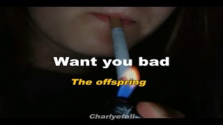 The offspring  Want you bad Letra amp Lyrics [upl. by Cired664]