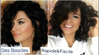 DES BOUCLES SUR CHEVEUX COURT │Facile amp Rapide [upl. by Bandler]