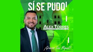 Candidato Alex Torres PDC gana la alcaldía de San Miguel [upl. by Ihpen]