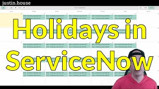 Holidays in ServiceNow [upl. by Yennaiv364]