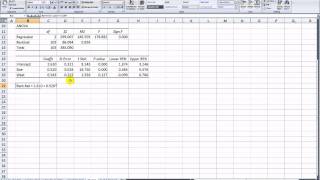 Parallel Lines Regression Analysis using Excel l2007 [upl. by Yerffeg819]