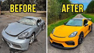 FULL BUILD  REBUILDING A CRASH DAMAGED PORSCHE CAYMAN S [upl. by Cowan161]