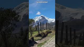 El Hermoso Volcán Cayambe Ecuador🌋 ecuador volcan volcano naturaleza shorts travel [upl. by Blackman]