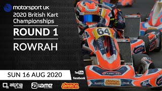 2020 British Kart Championships  IAME  ROUND 1 Sunday LIVE from Rowrah [upl. by Aicilegna]