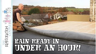 How To Fit An Epdm Roofing Rubber Membrane [upl. by Annmaria407]