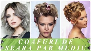 Modele coafuri de seara par mediu 2018 [upl. by Wein]