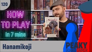 How to play Hanamikoji board game  Full teach  Peaky Boardgamer [upl. by Josepha]