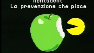 Mentadent White Action  PacMan  Pubblicità Italiana 2001 [upl. by Lertnom707]