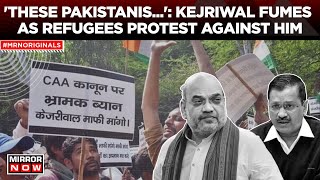 CAA News  Refugees Protest Outside Kejriwals House Over His Comments On CAA  What Happened [upl. by Wittenburg]