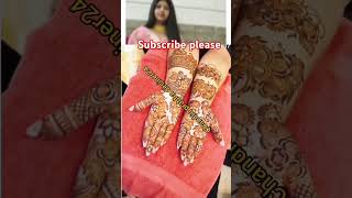 Dulhan 👰mehandi design 2024😱🙏👍🏻 mehndi hennadesign lovesongs viralmehandi ytshorts viralvideo [upl. by Atoel]