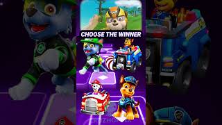 Firefighter Rocky vs Car Chase vs Car Marshall vs Chase pawpatrol tileshop shorts [upl. by Betty995]