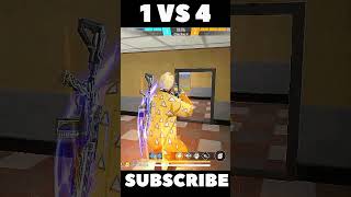 1 vs 4 🤯 against grand master players 😱 clutch in seconds 🥶 freefire foryou foryoupage [upl. by Quirita834]