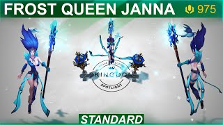 Frost Queen Janna Skin Spotlight  SKingdom  League of Legends [upl. by Droffilc]