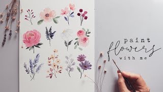 Every Watercolor Flower Youll Ever Need [upl. by Philly293]