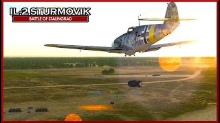 BF109 F4 Airfield Raid E40 IL2 Sturmovik Great Battles PWCG [upl. by Nalac]