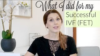 What I did for Successful IVF frozen embryo cycle [upl. by Engvall998]