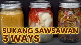 Sukang Sawsawan in 3 Ways  How to Make Spiced Vinegar Dipping Sauce [upl. by Jdavie]