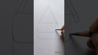 Easy Drawing Tutorial art bagpursedrawingtrend drawingforkidseasy youtubeshorts shorts [upl. by Hako]