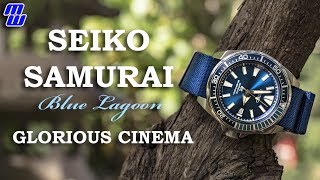 Seiko Samurai Blue Lagoon Glorious Cinema Straps Video SRPB09 [upl. by Collum]