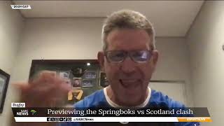 Sports Live  Previewing the Springboks vs Scotland clash [upl. by Rochella]