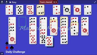 Microsoft Solitaire Collection  FreeCell Easy  April 2 2015  Daily Challenges [upl. by Meador16]