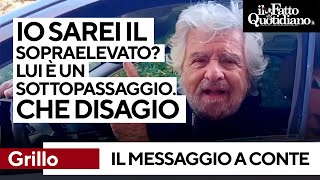 Lattacco di Grillo a Conte quotIo sopraelevato Lui un sottopassaggio Sono a disagioquot [upl. by Aicatsan]