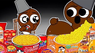 Incredibox Sprunki  BRUD Pregnant amp Baby BRUD Convenience Store Food Mukbang Animation  ASMR [upl. by Alenas]