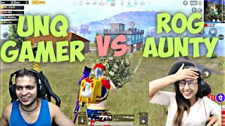 Unq gamer vs Rog stream🔥 latest fight 🔥 Support him ❤️ UNQ VS ROG AUNTY🔥unqpower punjusquad [upl. by Ardnuyek]