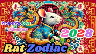 2028 Rat Zodiac Forecast Prosperity Love amp Adventure Await [upl. by Aened998]