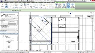 Revit tutorials Electrical  03 05 Adding lighting fixtures [upl. by Gadmann269]