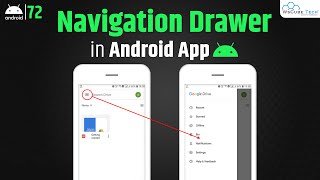 Android Navigation Drawer Tutorial  How to Create Navigation Drawer in Android Studio [upl. by Ender227]