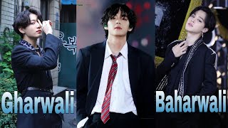 Ek Taraf Hai Gharwali  BTS Maknae line 💜 Korean Hindi Mix  Bollywood Song  Whatsapp Status [upl. by Ricketts738]