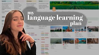 how to make the best language learning plan  notion templates  AD [upl. by Lladnarc]