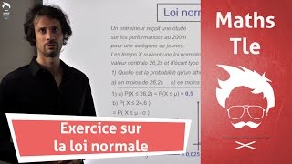 Révisions bac maths  exercice sur la loi normale [upl. by Yelrahc]