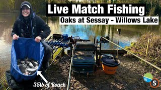 Live Match Fishing Commercial Silver Fish Oaks at Sessay  Willows Lake [upl. by Roskes]