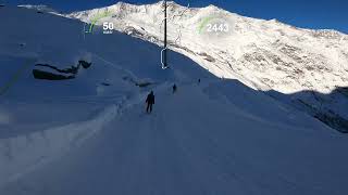 Skiing in SaasFee [upl. by Ayikahs490]