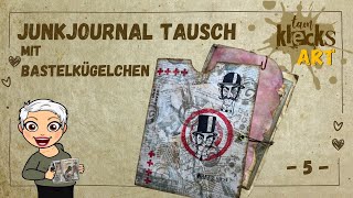 Junkjournal Tausch mit Bastelkügelchen  5 [upl. by Nylkoorb]