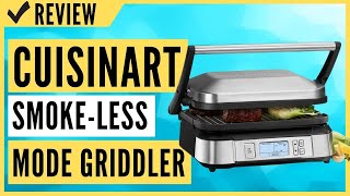 Cuisinart GR6S Contact SmokeLess Mode Griddler Review [upl. by Ardnot]