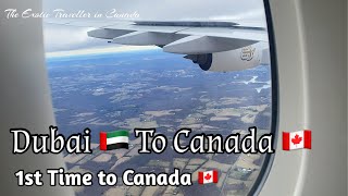 DUBAI TO CANADA  Emirates Airline EK 241  Moving from Dubai to Canada  Dubai to Toronto [upl. by Lempres]