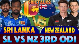 SL vs NZ Match 3rd ODI live  Sri Lanka vs New Zealand live  T20 Series live  Scoercard 2024 [upl. by Ennaerb]