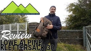 Lowe Alpine Klettersack 30 Review [upl. by Ahsiemat]