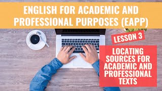 Lesson 3  EAPP  Locating Sources for Academic and Professional Texts  Citation  Paraphrasing [upl. by Black49]