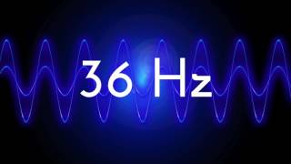 36 Hz clean sine wave BASS TEST TONE frequency [upl. by Eno]