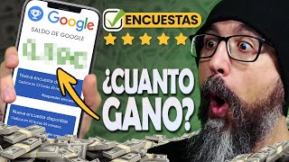 Como GANAR DINERO con ENCUESTAS de Google  TODA LA VERDAD  Google Opinion Rewards [upl. by Yrrat972]