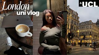 London uni Diaries 🎧 balancing uni with life  Masters Student  Study Vlog [upl. by Dorman309]