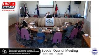 Special Council Meeting  26 October 2023 [upl. by Airpac280]